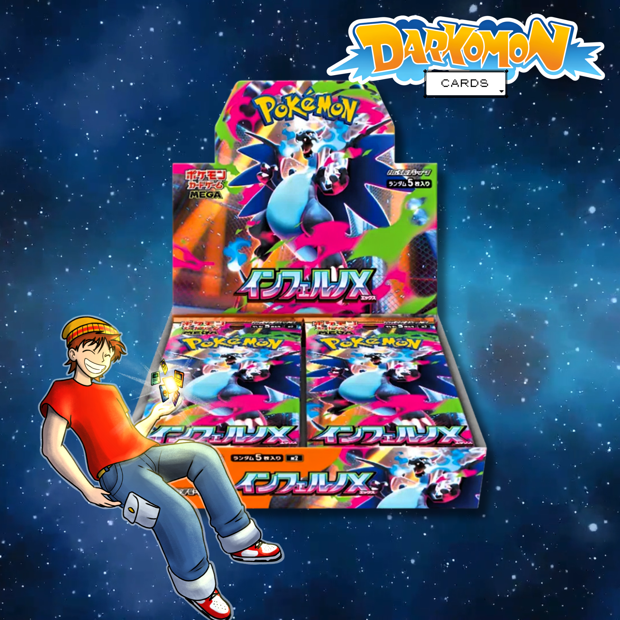 Pokemon Mega Inferno X jap box intero